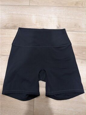 H&M Black High-Rise Bike Shorts